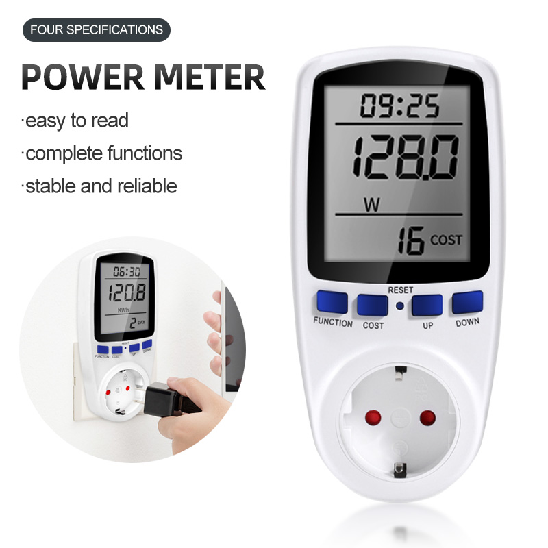 Power Tools Uk Review - مقياس الطاقة الرقمي Wattmeter استخدام الكهرباء