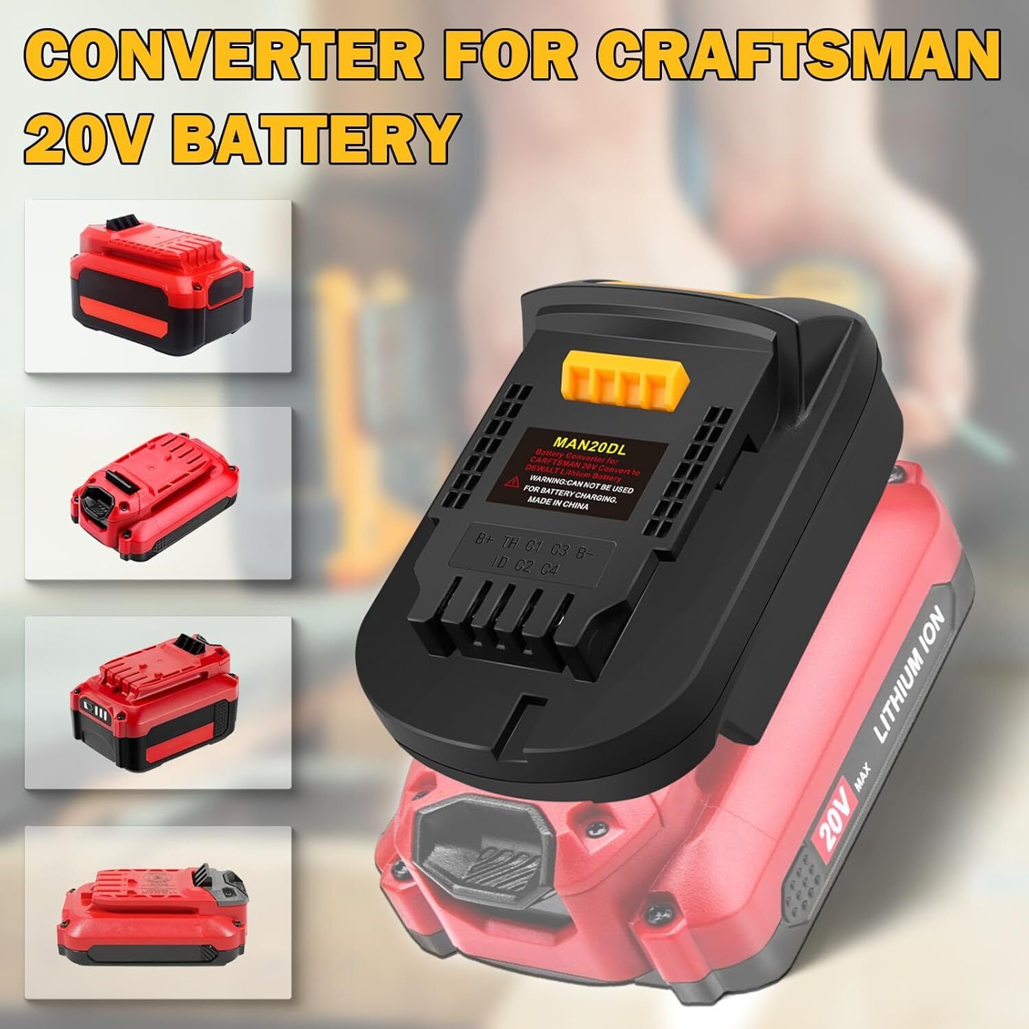 Power Tools Stanley - محول لبطارية ستانلي الجديدة fatmax v20