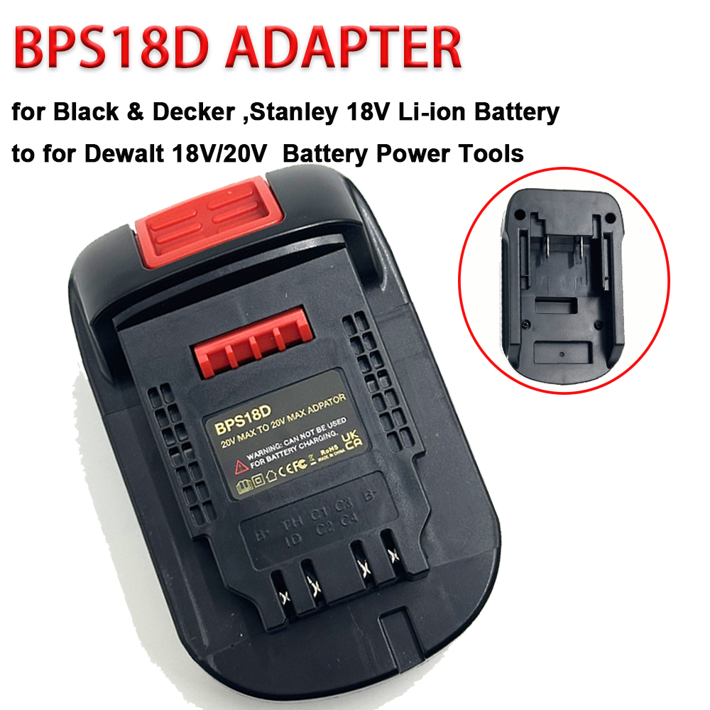Power Tools Stanley - محول بطارية BPS18D لتحويل بطاريات بلاك