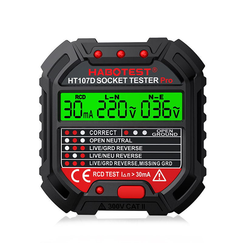 Power Tools Uk Review - HT106/HT107 اختبار المقبس الجهد اختبار مخرج