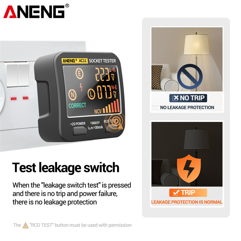ANENG AC10/AC11 كاشف المقبس ال - مراجعة Power Tools Uk Review وسعره