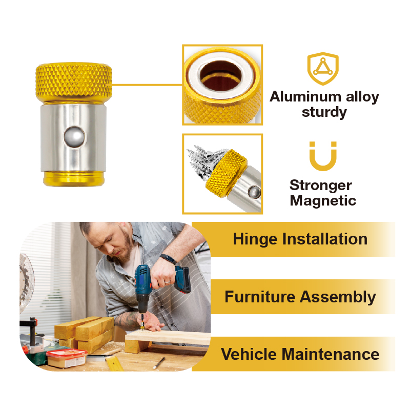 حامل رؤوس مفك براغي مغناطيسي ع - مراجعة Power Tools Yellow Color وسعره