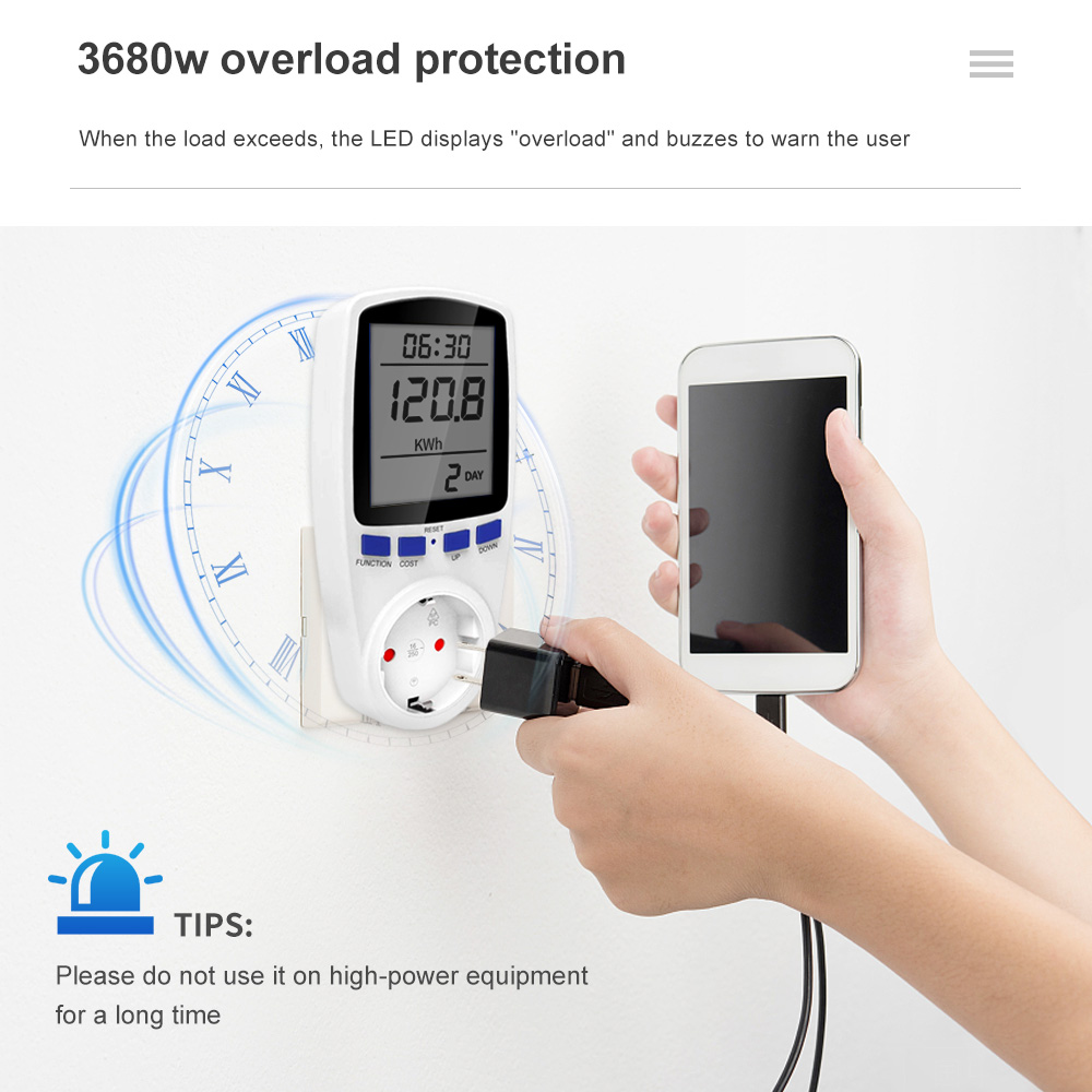 مقياس الطاقة الرقمي Wattmeter  - مراجعة Power Tools Uk Review وسعره